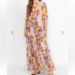 Johnny Was Fionna Silk Maxi Dress